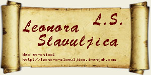 Leonora Slavuljica vizit kartica